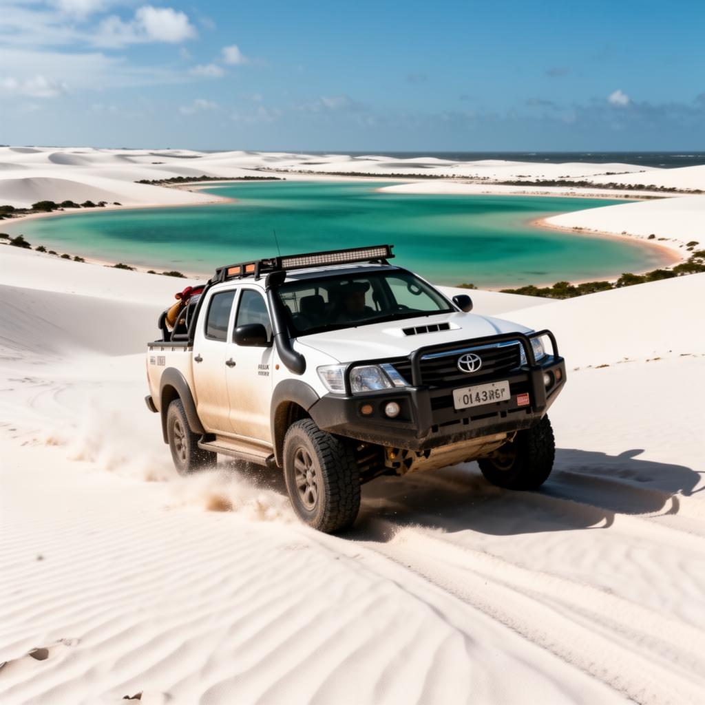 Passeio de 4x4 nas dunas dos Lençóis Maranhenses